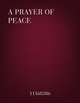 A Prayer of Peace Three-Part Mixed choral sheet music cover